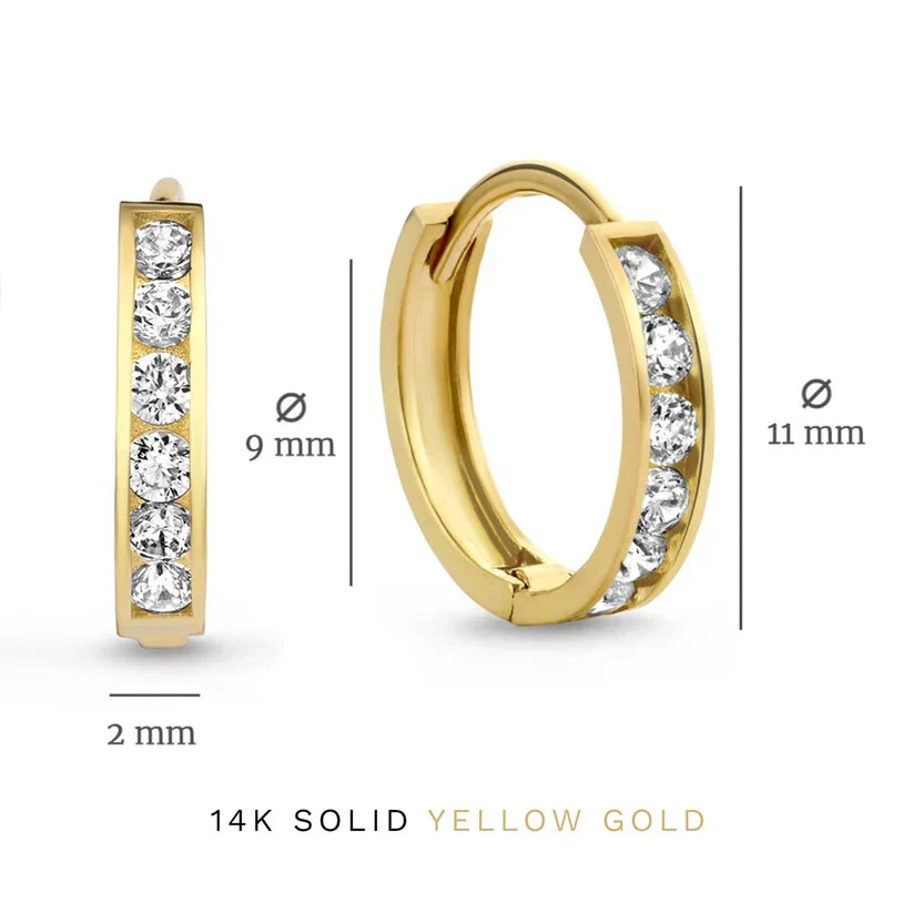 Conjunto de Brincos Dara Brillane com Pedras