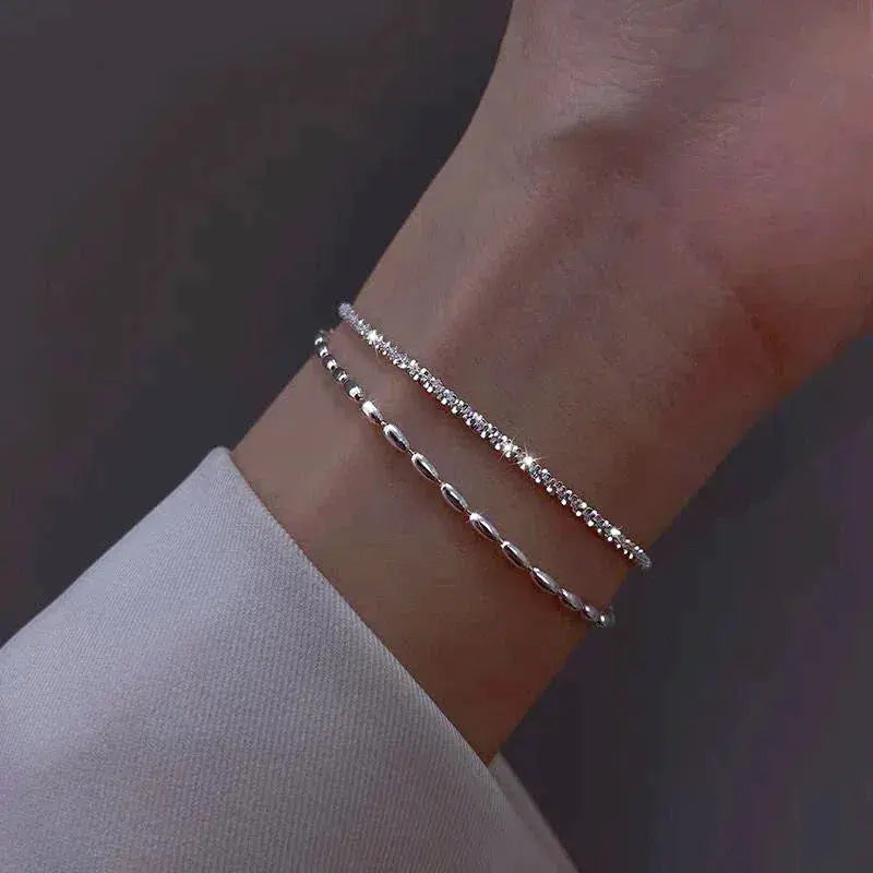 Pulseira de Prata com Zircónia