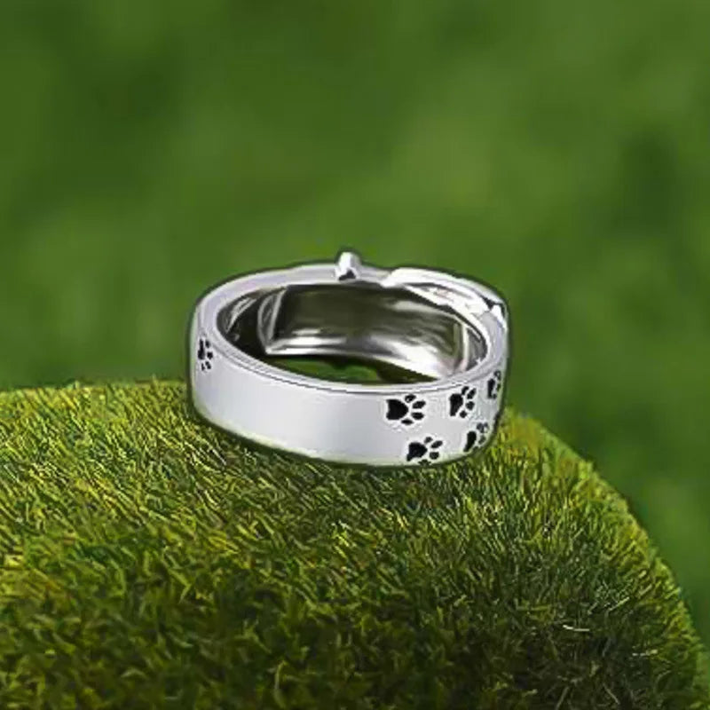 Anel Colar Bonito e Elegante Inspirado em Cães