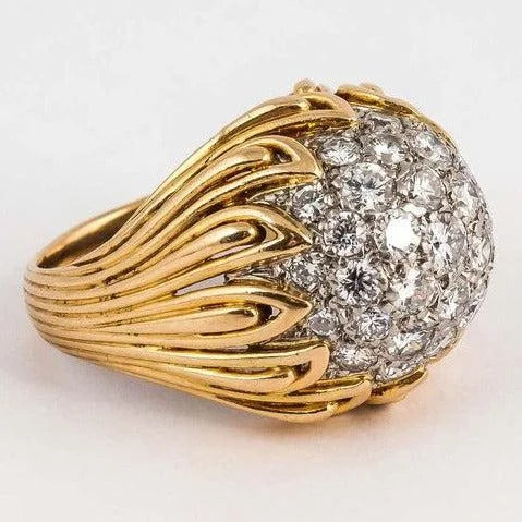 Anel vintage em ouro