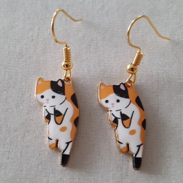 Brincos Pendentes de Gatos