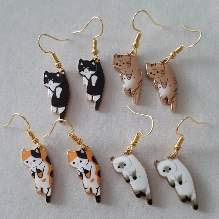 Brincos Pendentes de Gatos