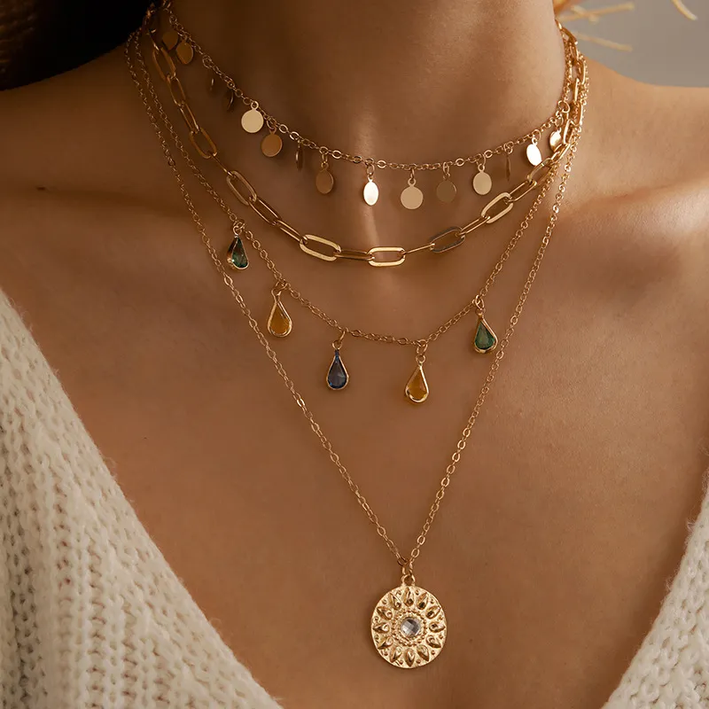 Colar Vintage Sun Golden