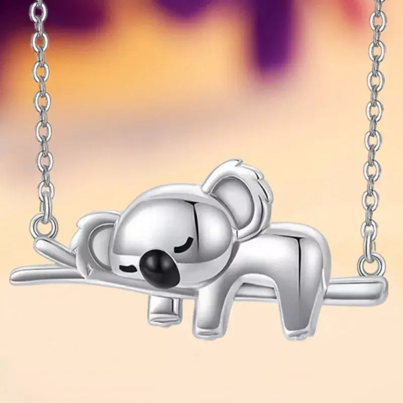 Colar de Prata com Koala