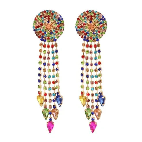Brincos Mandala Multicoloridos