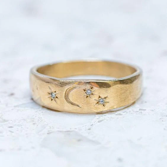 Anel Vintage em Ouro e Prata de Lei